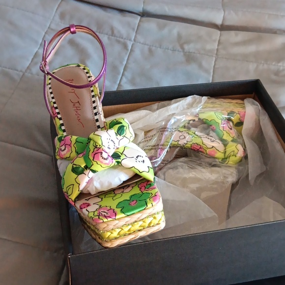Betsey Johnson Shoes - Betsey Johnson Pansie Floral Wedge